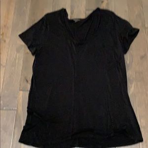 Basic black pocket tee